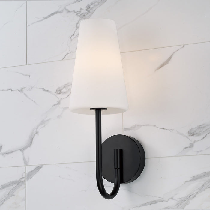 Capital Lighting 655211MB-550 One Light Wall Sconce, Matte Black