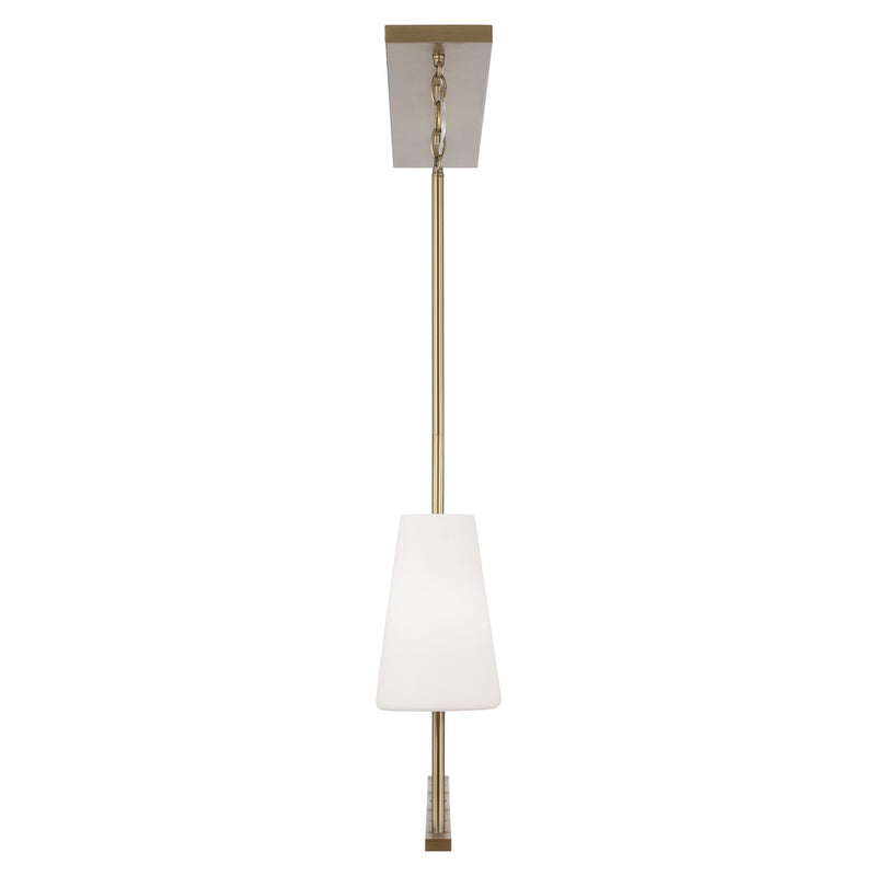 Capital Lighting 855241AD-550 Four Light Island Pendant, Aged Brass