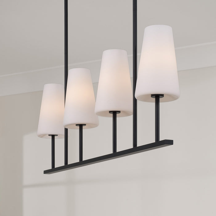 Capital Lighting 855241MB-550 Four Light Island Pendant, Matte Black