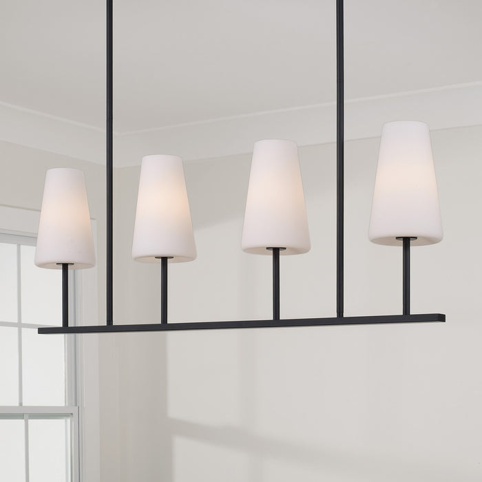 Capital Lighting 855241MB-550 Four Light Island Pendant, Matte Black