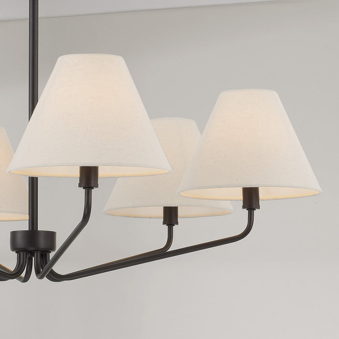 Capital Lighting 456661ES-713 Six Light Chandelier, Espresso