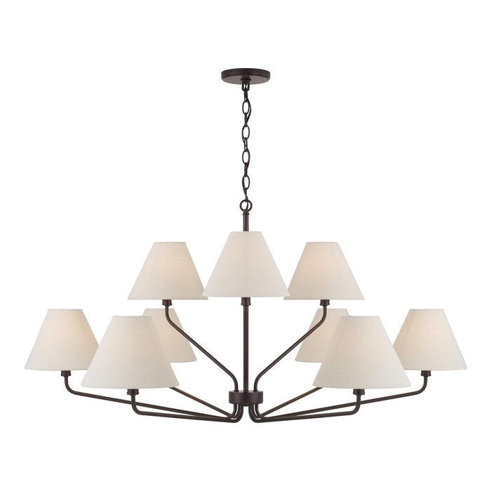 Capital Lighting 456691ES-713 Nine Light Chandelier, Espresso