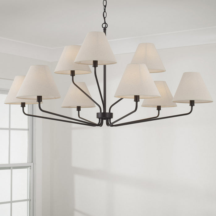 Capital Lighting 456691ES-713 Nine Light Chandelier, Espresso