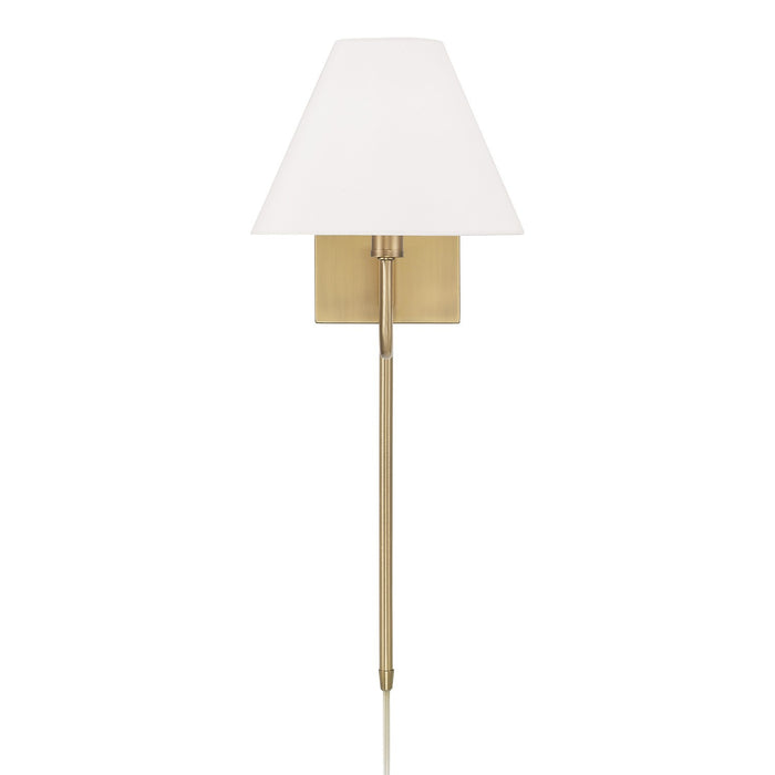 Capital Lighting 656611AD-714 One Light Wall Sconce, Aged Brass
