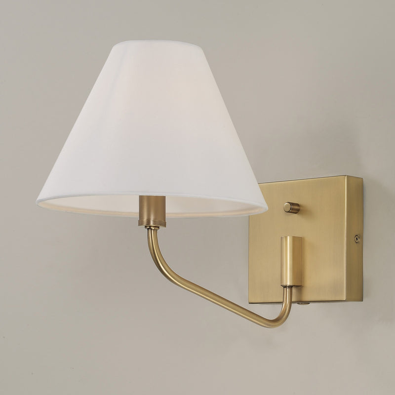Capital Lighting 656611AD-714 One Light Wall Sconce, Aged Brass
