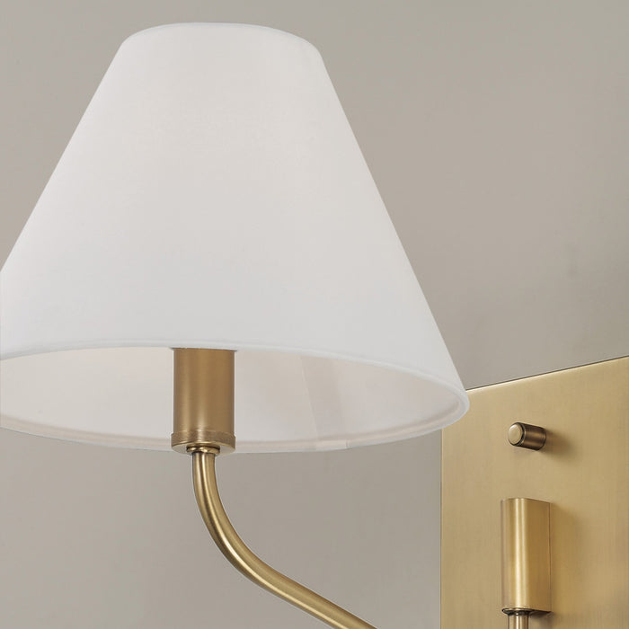 Capital Lighting 656611AD-714 One Light Wall Sconce, Aged Brass