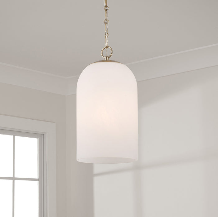 Capital Lighting 355811MA-553 One Light Pendant, Matte Brass