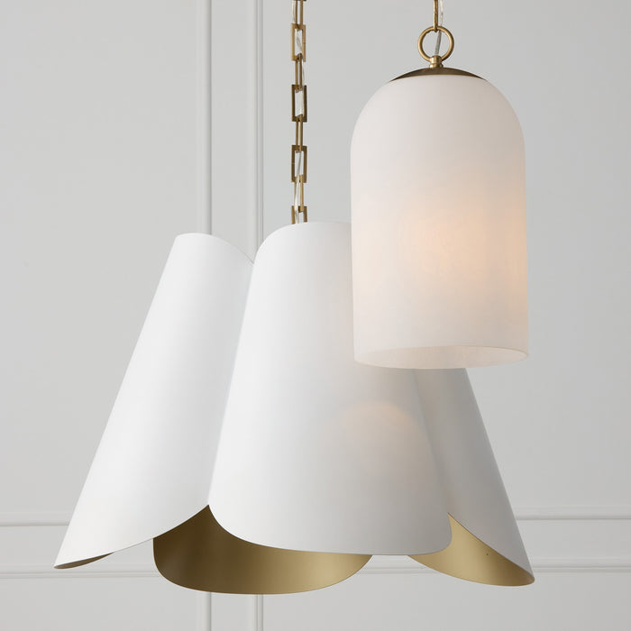 Capital Lighting 355811MA-553 One Light Pendant, Matte Brass