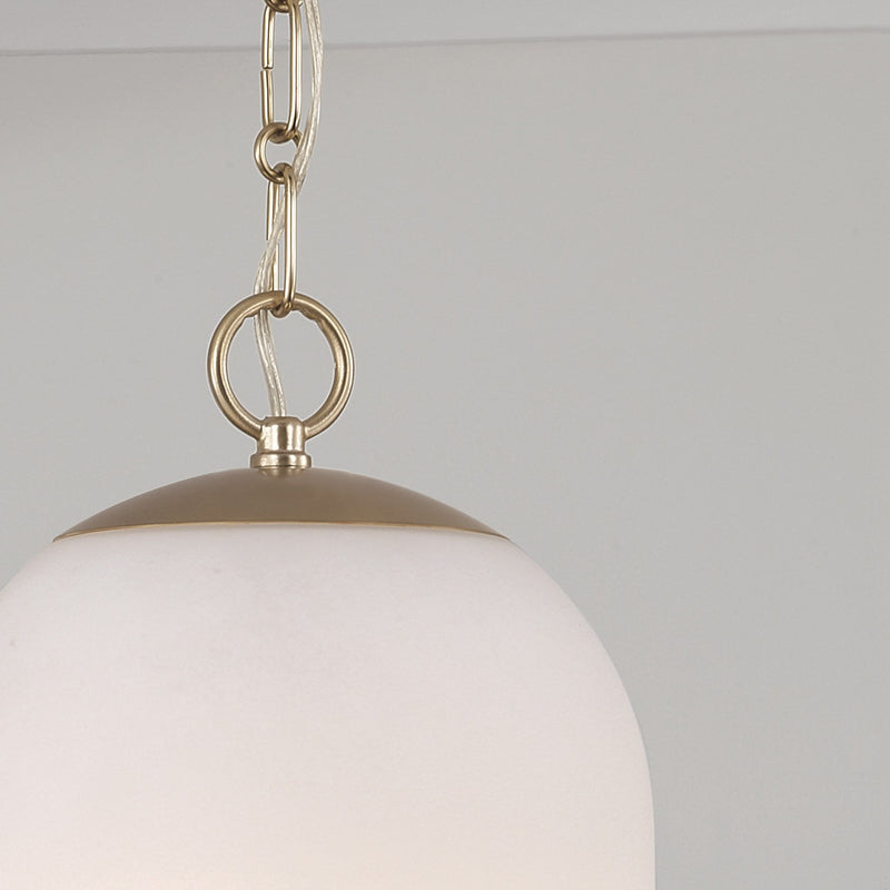 Capital Lighting 355811MA-554 One Light Pendant, Matte Brass