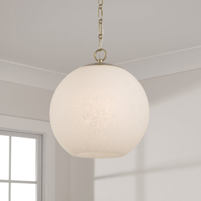 Capital Lighting 355812MA-551 One Light Pendant, Matte Brass