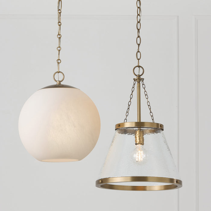 Capital Lighting 355812MA-551 One Light Pendant, Matte Brass