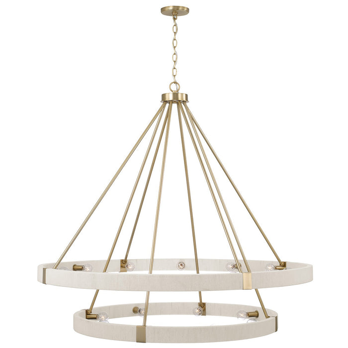 Capital Lighting 449802MA 20 Light Chandelier, Matte Brass