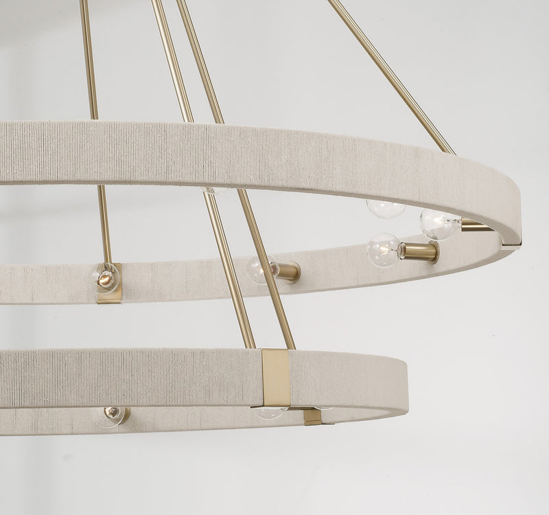 Capital Lighting 449802MA 20 Light Chandelier, Matte Brass