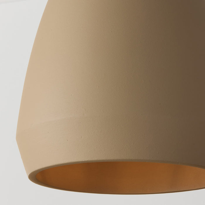 Capital Lighting 354211SN One Light Pendant, Terracotta Sand