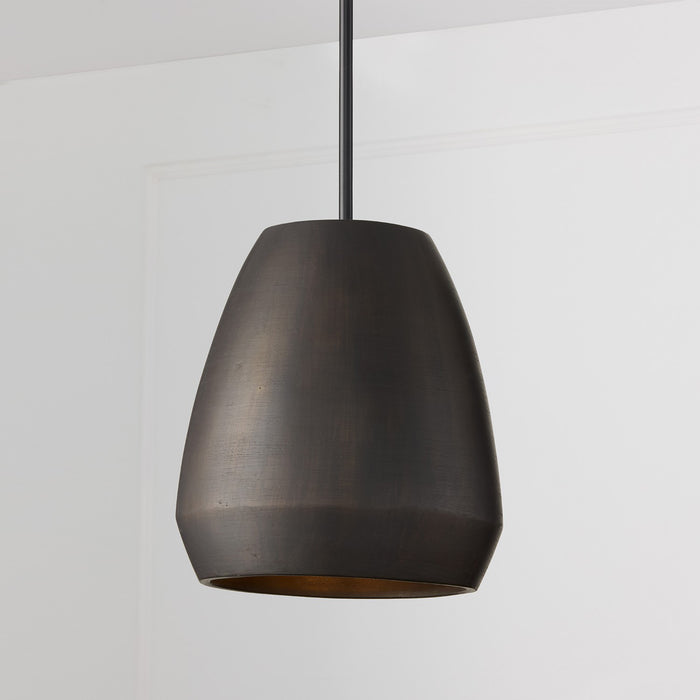 Capital Lighting 354211UR One Light Pendant, Terracotta Umber