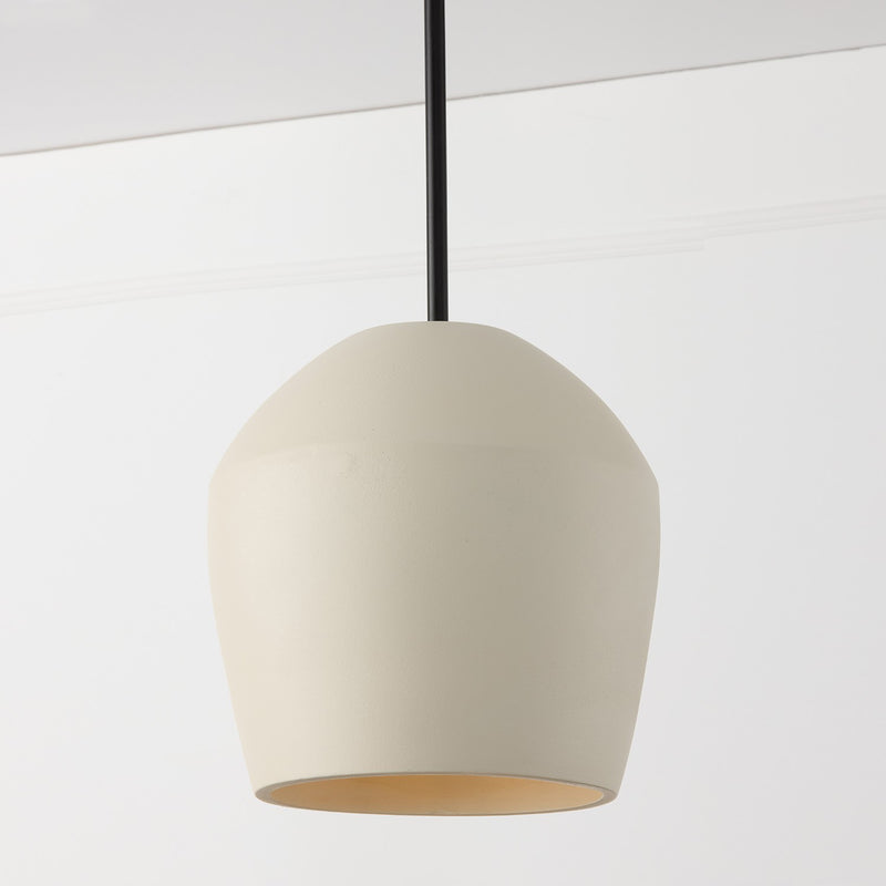 Capital Lighting 354212IV One Light Pendant, Terracotta Ivory