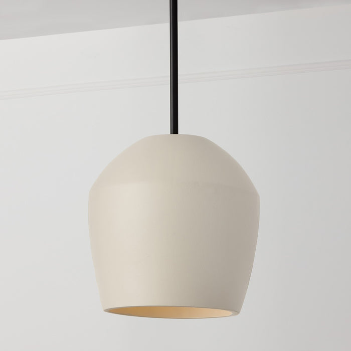 Capital Lighting 354212IV One Light Pendant, Terracotta Ivory