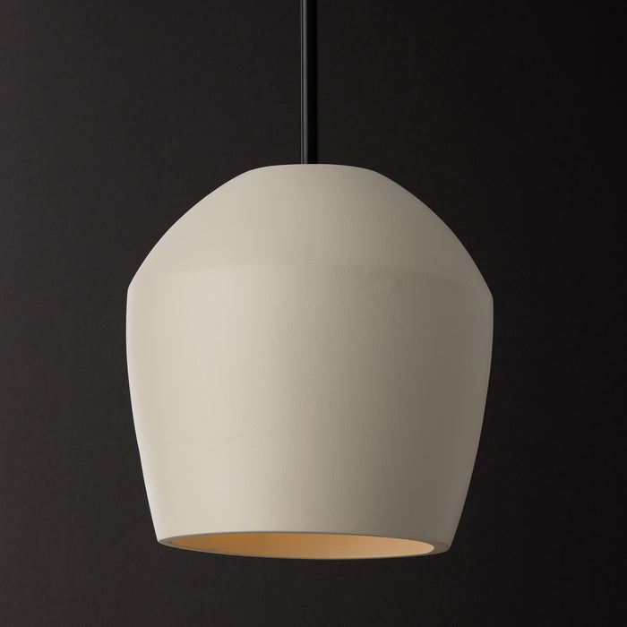 Capital Lighting 354212IV One Light Pendant, Terracotta Ivory