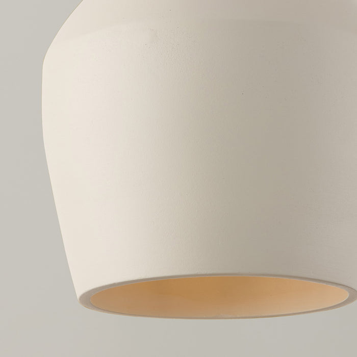 Capital Lighting 354212IV One Light Pendant, Terracotta Ivory