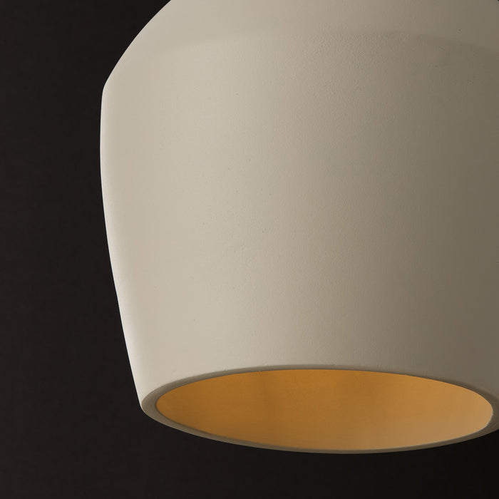 Capital Lighting 354212IV One Light Pendant, Terracotta Ivory