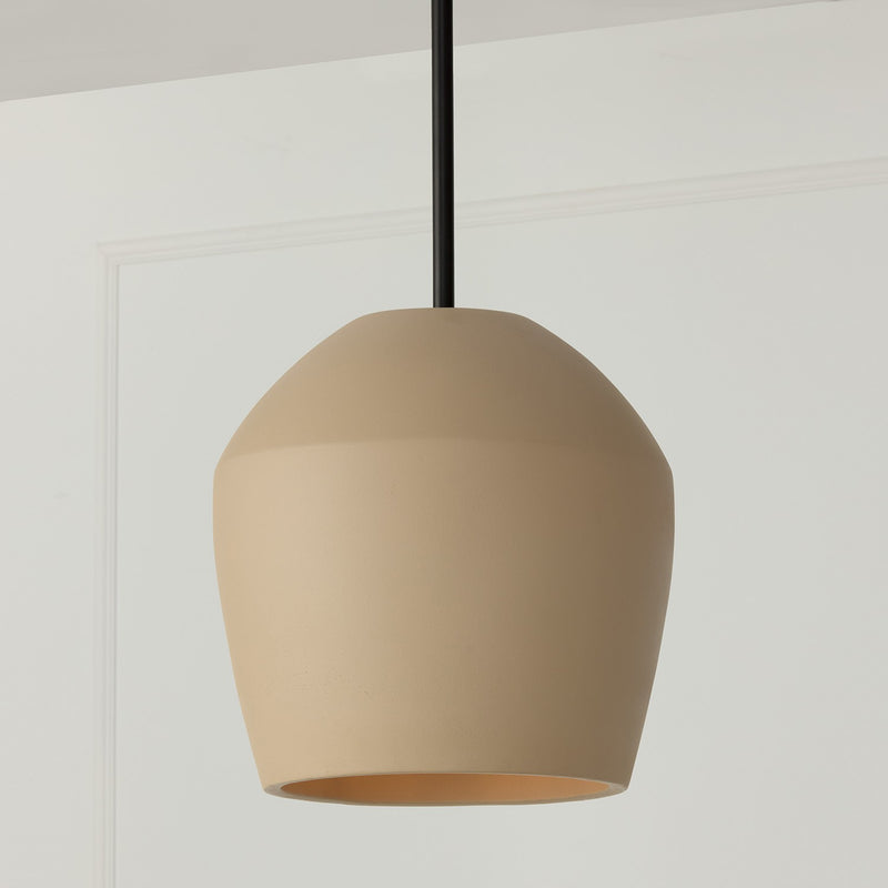 Capital Lighting 354212SN One Light Pendant, Terracotta Sand