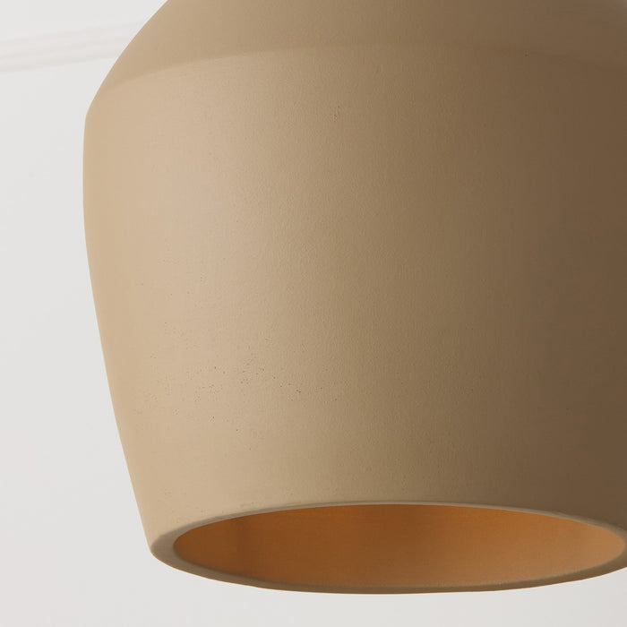 Capital Lighting 354212SN One Light Pendant, Terracotta Sand