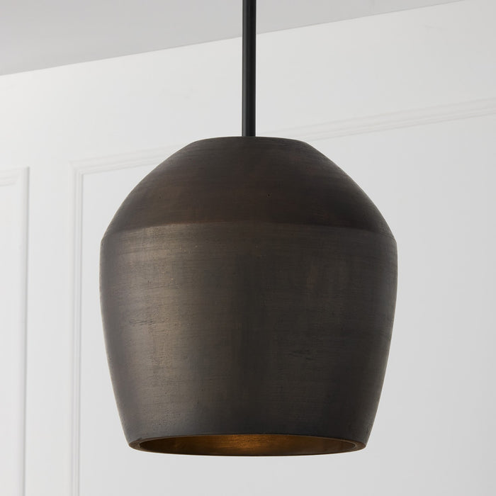 Capital Lighting 354212UR One Light Pendant, Terracotta Umber