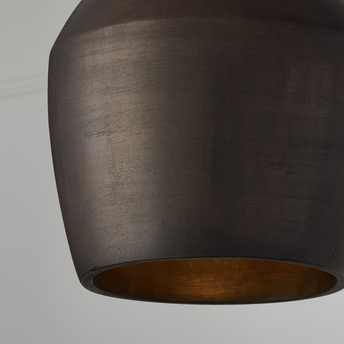 Capital Lighting 354212UR One Light Pendant, Terracotta Umber