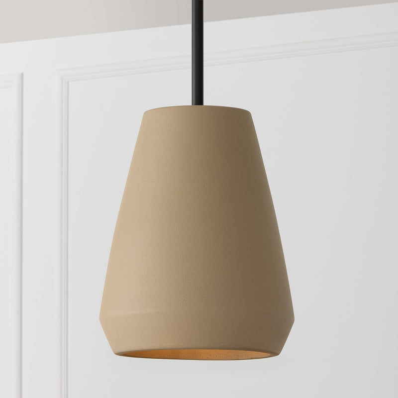 Capital Lighting 354213SN One Light Pendant, Terracotta Sand