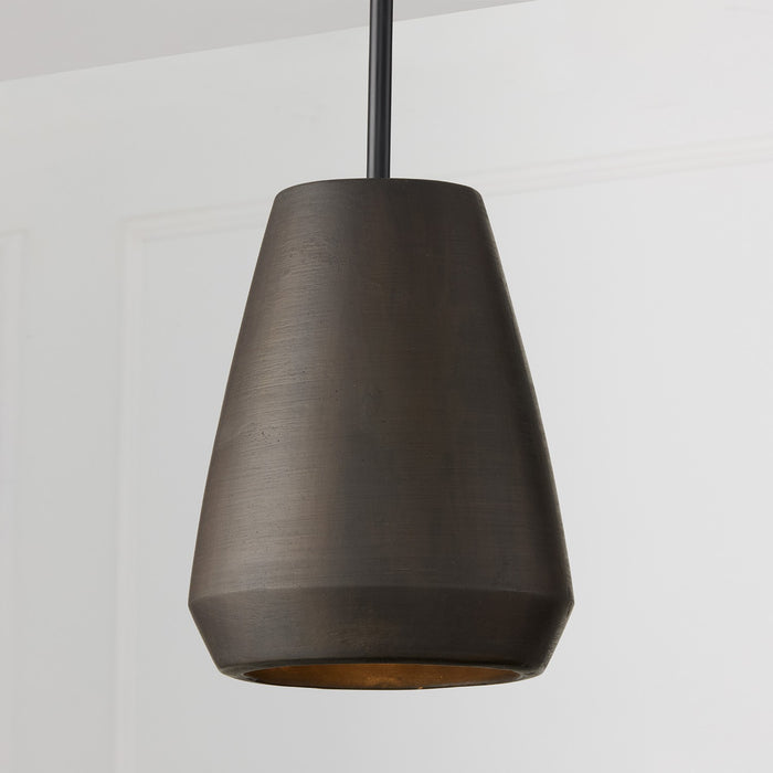Capital Lighting 354213UR One Light Pendant, Terracotta Umber