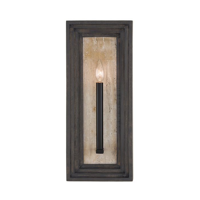 Capital Lighting 654011EB One Light Wall Sconce, Espresso Stain and Black