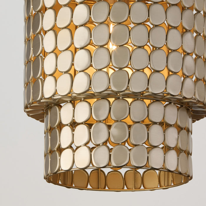 Capital Lighting 354111HB One Light Pendant, Champagne Brass