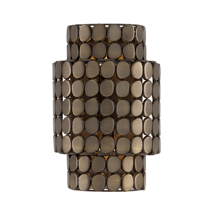 Capital Lighting 654121DR Two Light Wall Sconce, Dark Brass