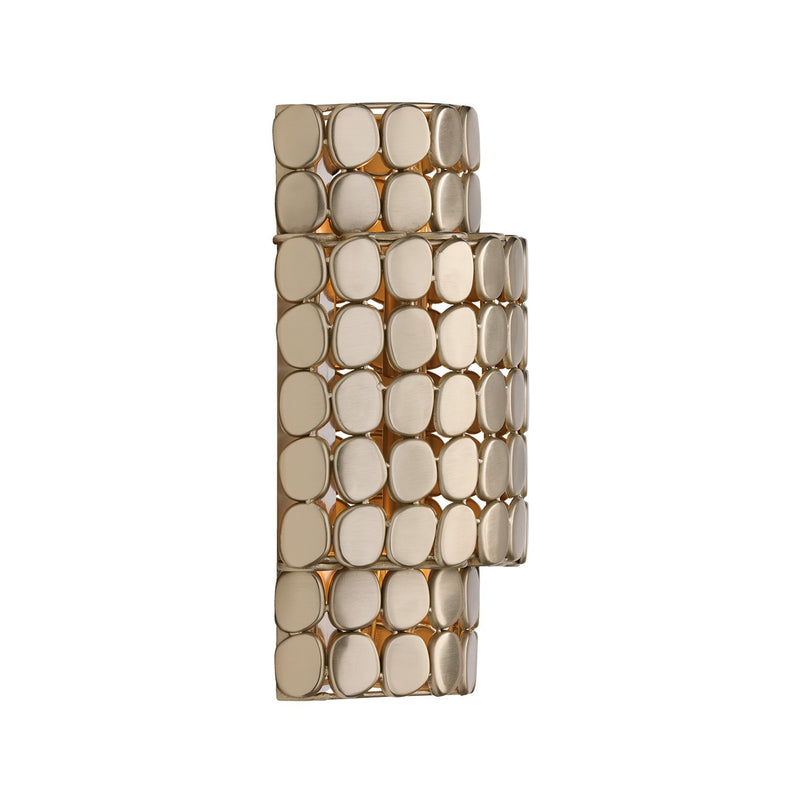 Capital Lighting 654121HB Two Light Wall Sconce, Champagne Brass