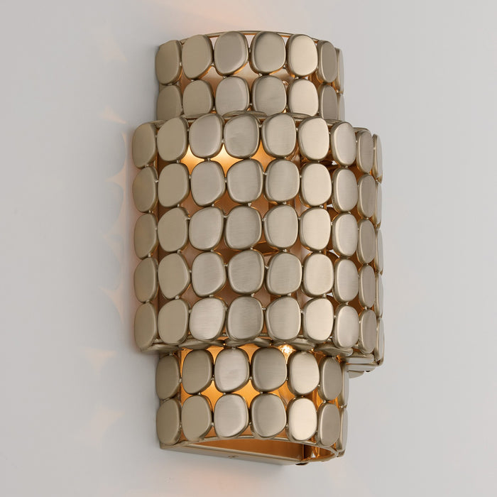 Capital Lighting 654121HB Two Light Wall Sconce, Champagne Brass