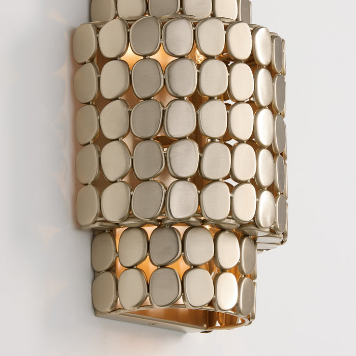 Capital Lighting 654121HB Two Light Wall Sconce, Champagne Brass