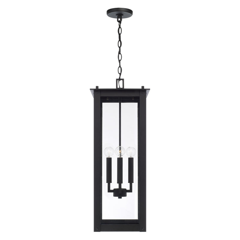 Capital Lighting 934644BK Four Light Outdoor Hanging Lantern, Black
