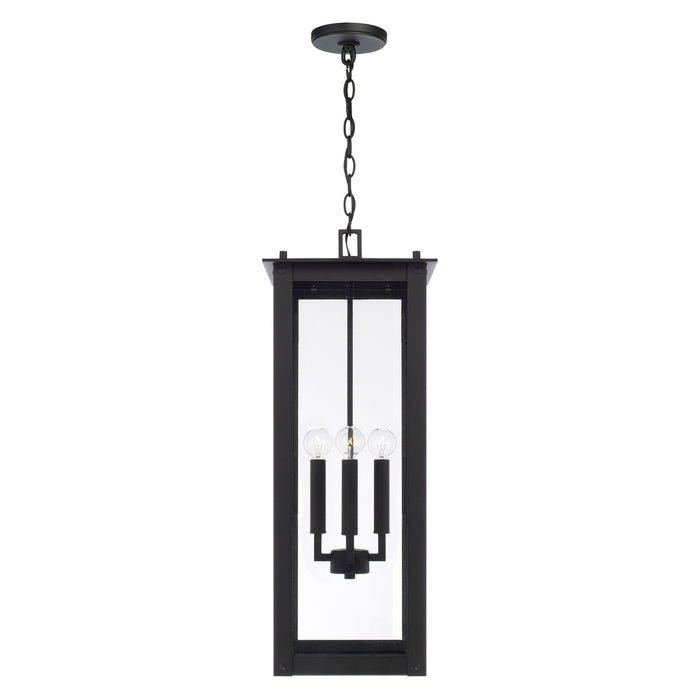 Capital Lighting 934644BK Four Light Outdoor Hanging Lantern, Black