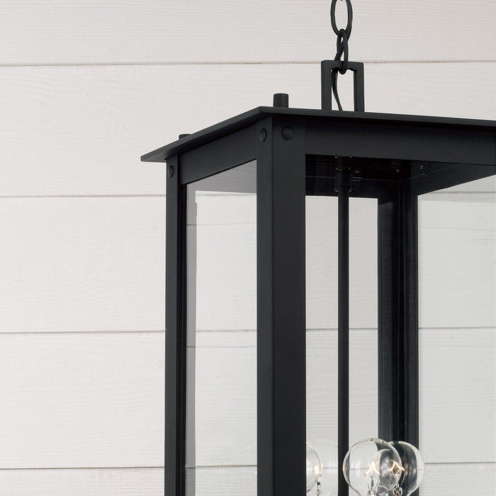 Capital Lighting 934644BK Four Light Outdoor Hanging Lantern, Black