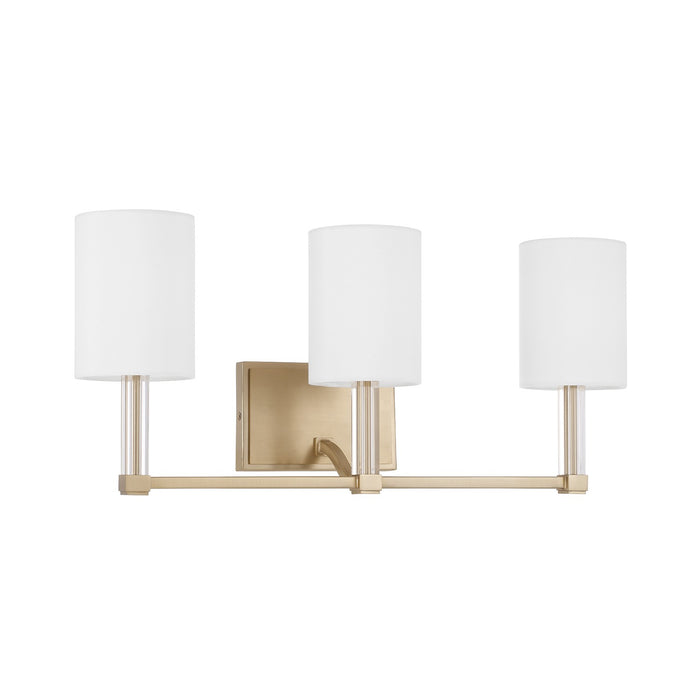 Capital Lighting 157031MA-715 Three Light Vanity, Matte Brass
