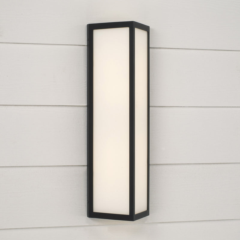 Capital Lighting 954721BK-LD Two Light Outdoor Wall Lantern, Black