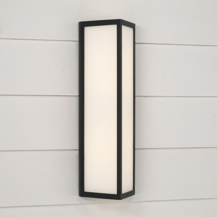 Capital Lighting 954721BK-LD Two Light Outdoor Wall Lantern, Black