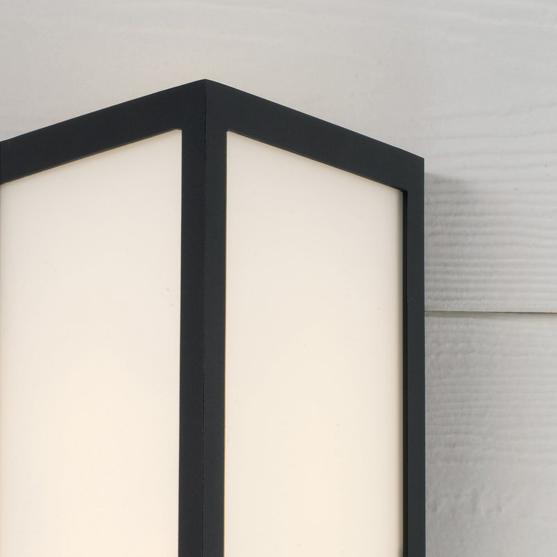 Capital Lighting 954721BK-LD Two Light Outdoor Wall Lantern, Black