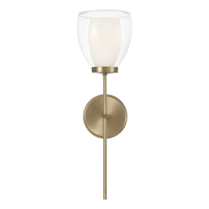 Capital Lighting 655911AD One Light Wall Sconce, Aged Brass