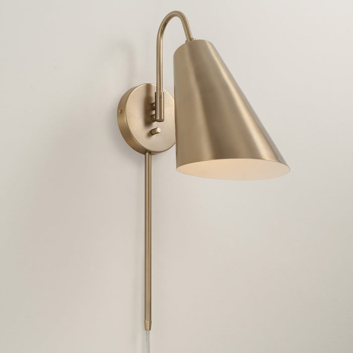 Capital Lighting 654911MA One Light Wall Sconce, Matte Brass