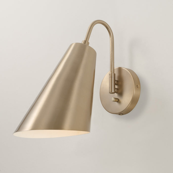 Capital Lighting 654911MA One Light Wall Sconce, Matte Brass