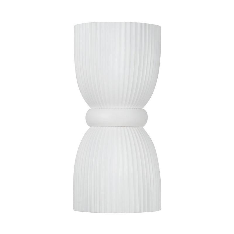Capital Lighting 656121CE Two Light Wall Sconce, Ceramic White