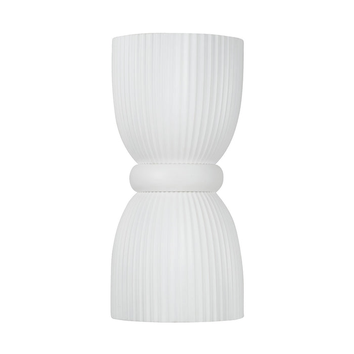Capital Lighting 656121CE Two Light Wall Sconce, Ceramic White