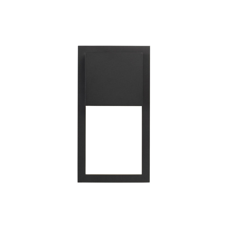Capital Lighting 956011BK-GL One Light Outdoor Wall Lantern, Oiled Bronze