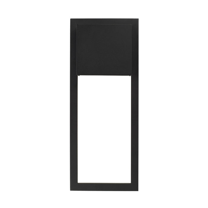Capital Lighting 956012BK-GL One Light Outdoor Wall Lantern, Black